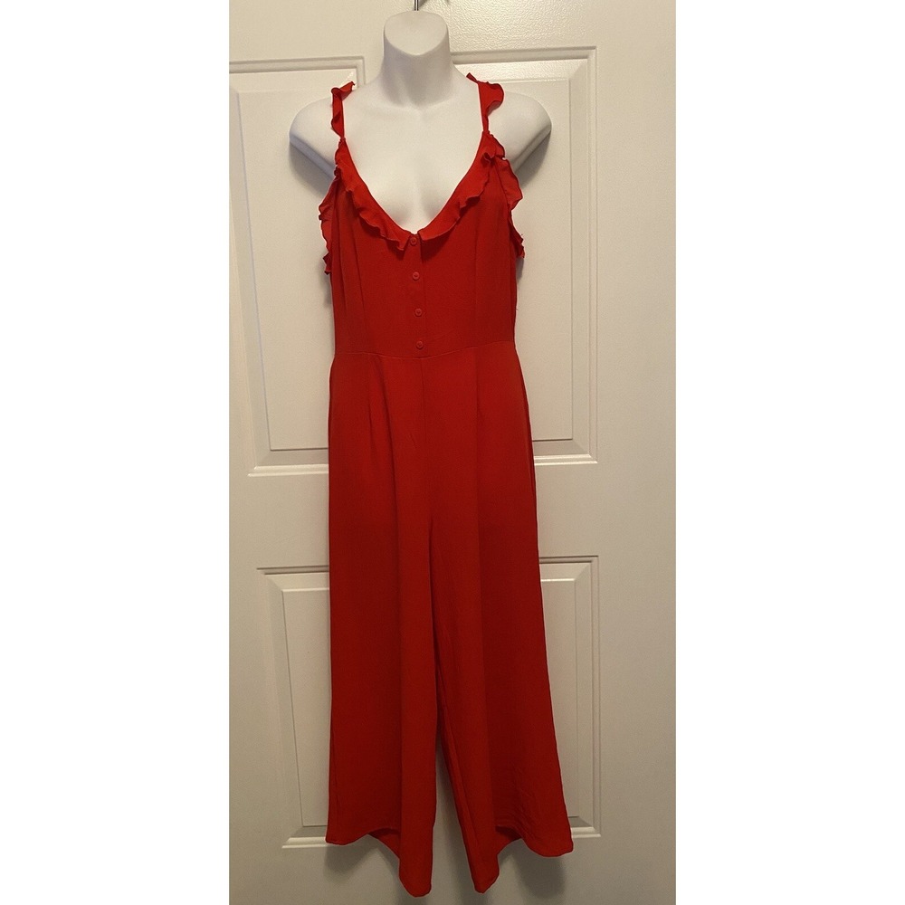 NWT Divided H&M Red Women's Jumpsuit Pants Size 6